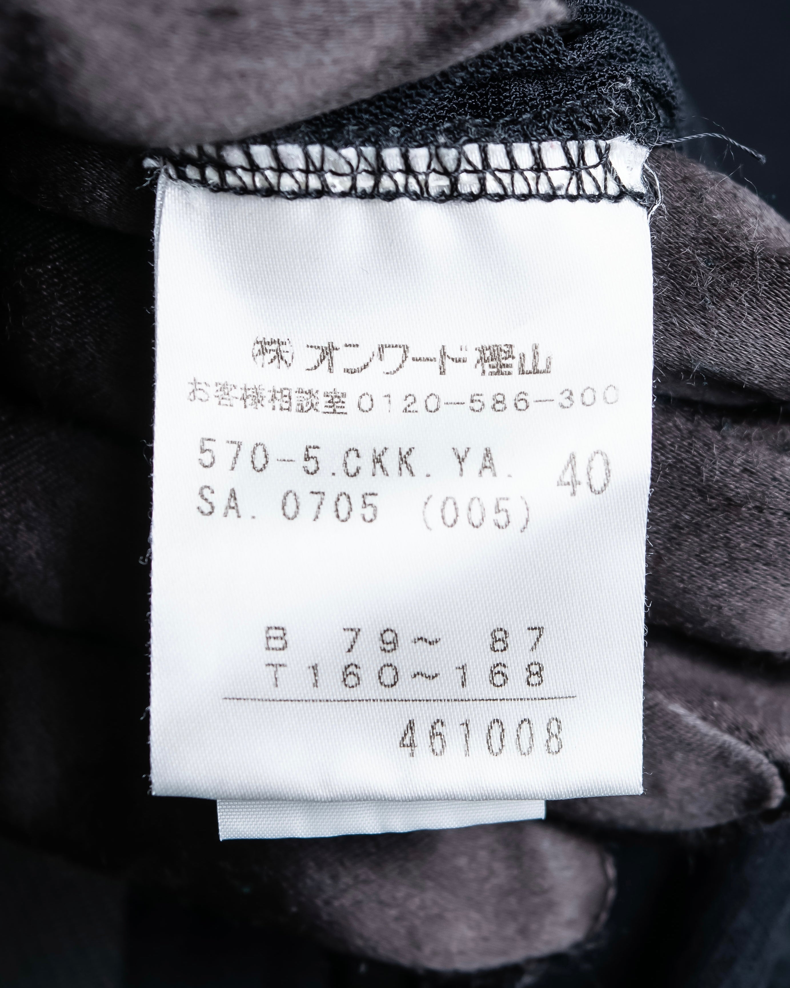 “Jean Paul Gautier” Fringe detailed  asymmetry shear top