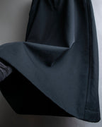 "COMME des GARCONS" Wool gabardine flare maxi length skirt