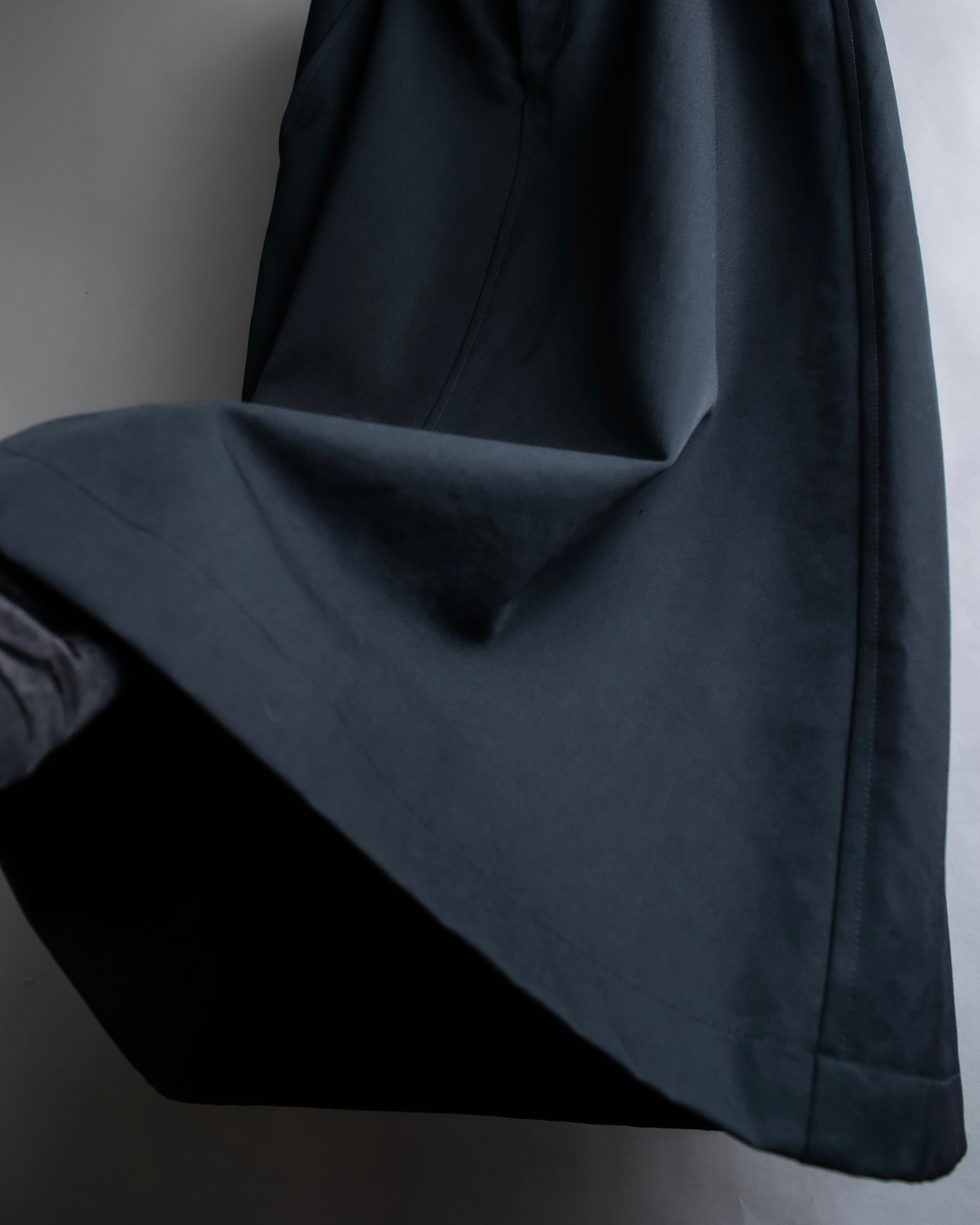 "COMME des GARCONS" Wool gabardine flare maxi length skirt