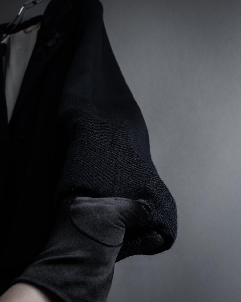 “KEITA MARUYAMA” Floral appliqué one-button chelsea coat