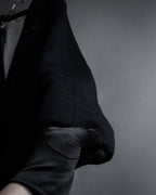 “KEITA MARUYAMA” Floral appliqué one-button chelsea coat