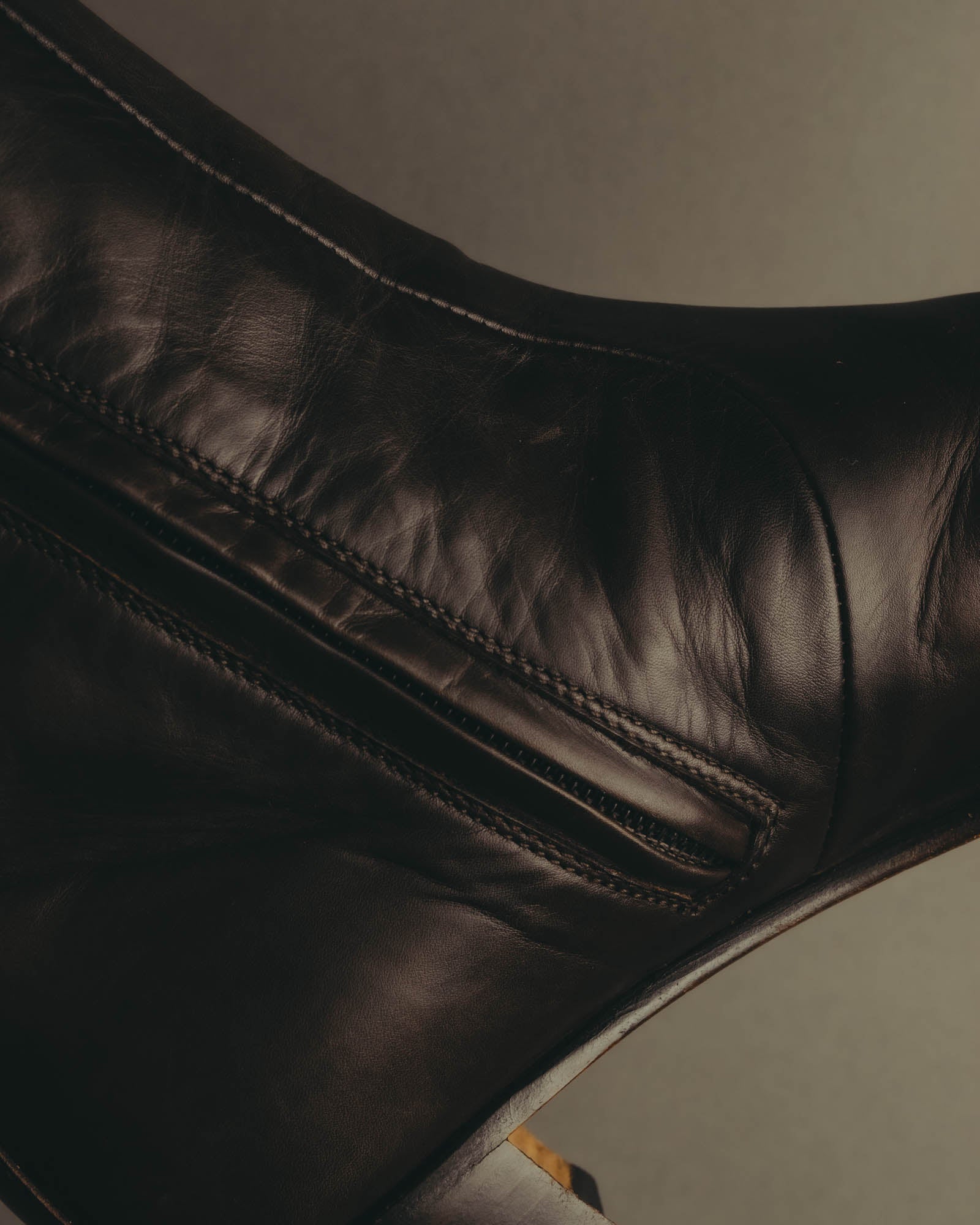 "Hermès" Minimal dark brown leather ankle boots