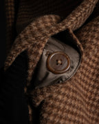 "Burberrys" 80’s-90’s Belted tweed check coat