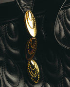 "Valentino Orlandi" 80's-90's Sculptural quilted leather shoulder bag