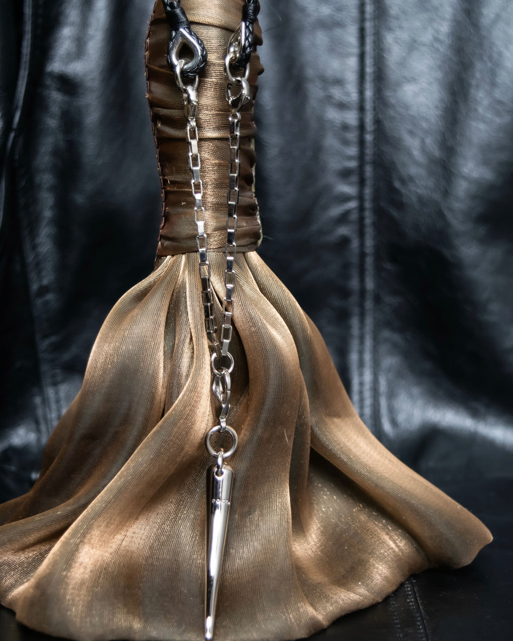 "Dolce &amp; Gabbana" Botanical design silver necklace