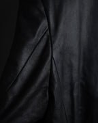 "HUGO BOSS" Oversized calf leather tailored jacket
