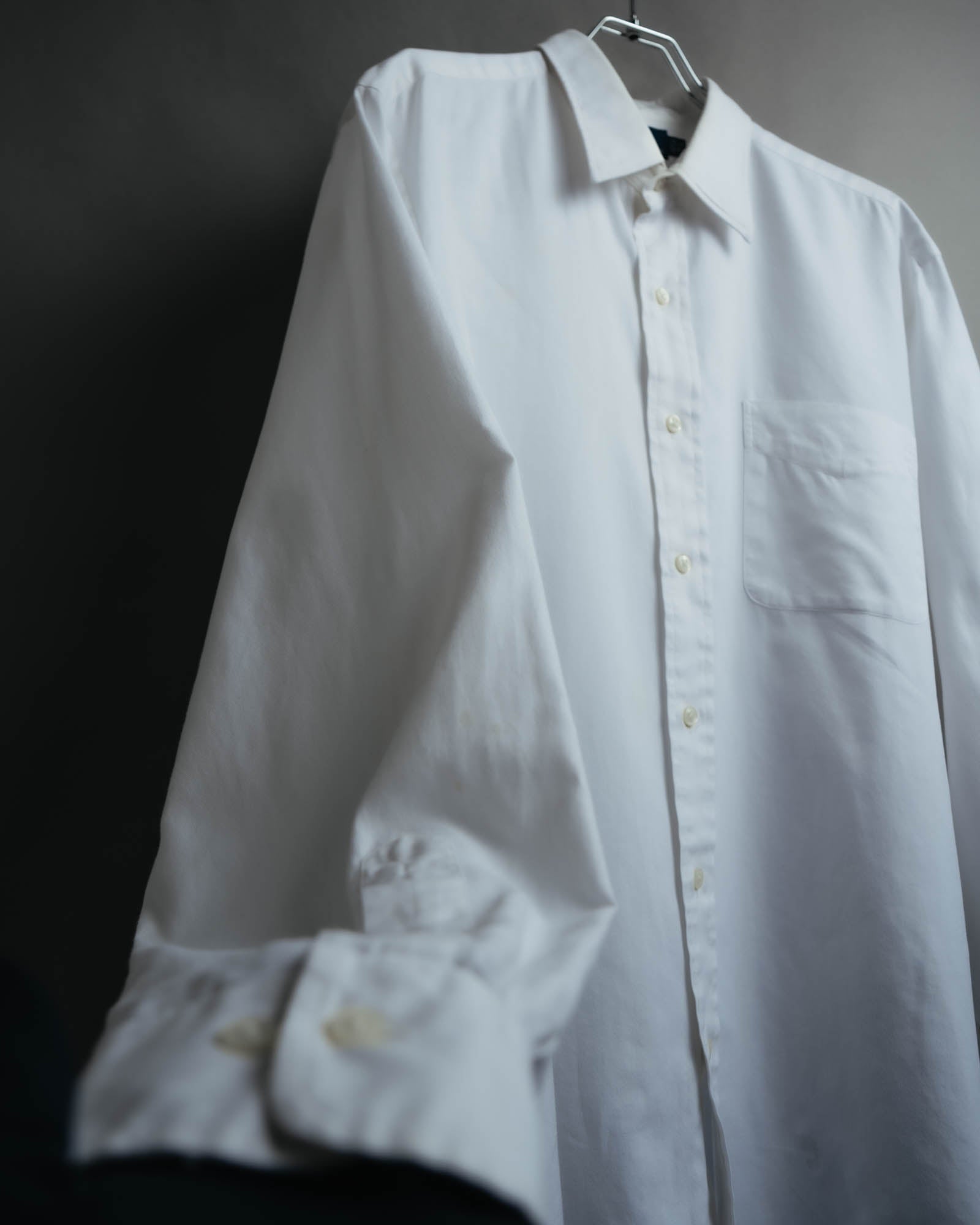 -MOOD MILLÉSIMES-
90’s-00’s andrew two-ply cotton white shirt by “Polo Ralph Lauren”