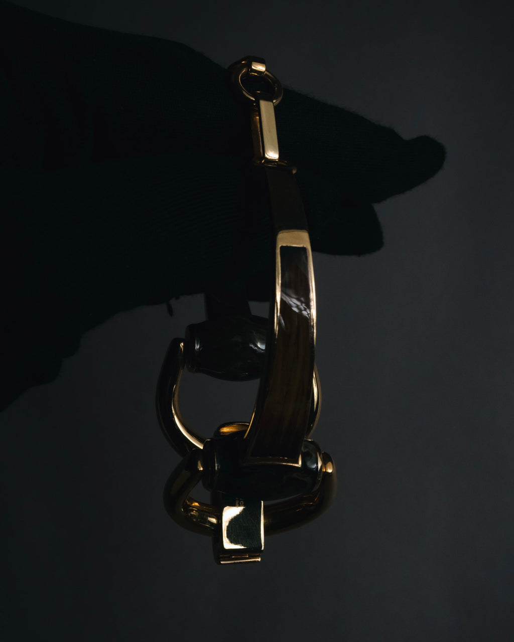 "GUCCI" 00’s Oversized horsebit link bracelet