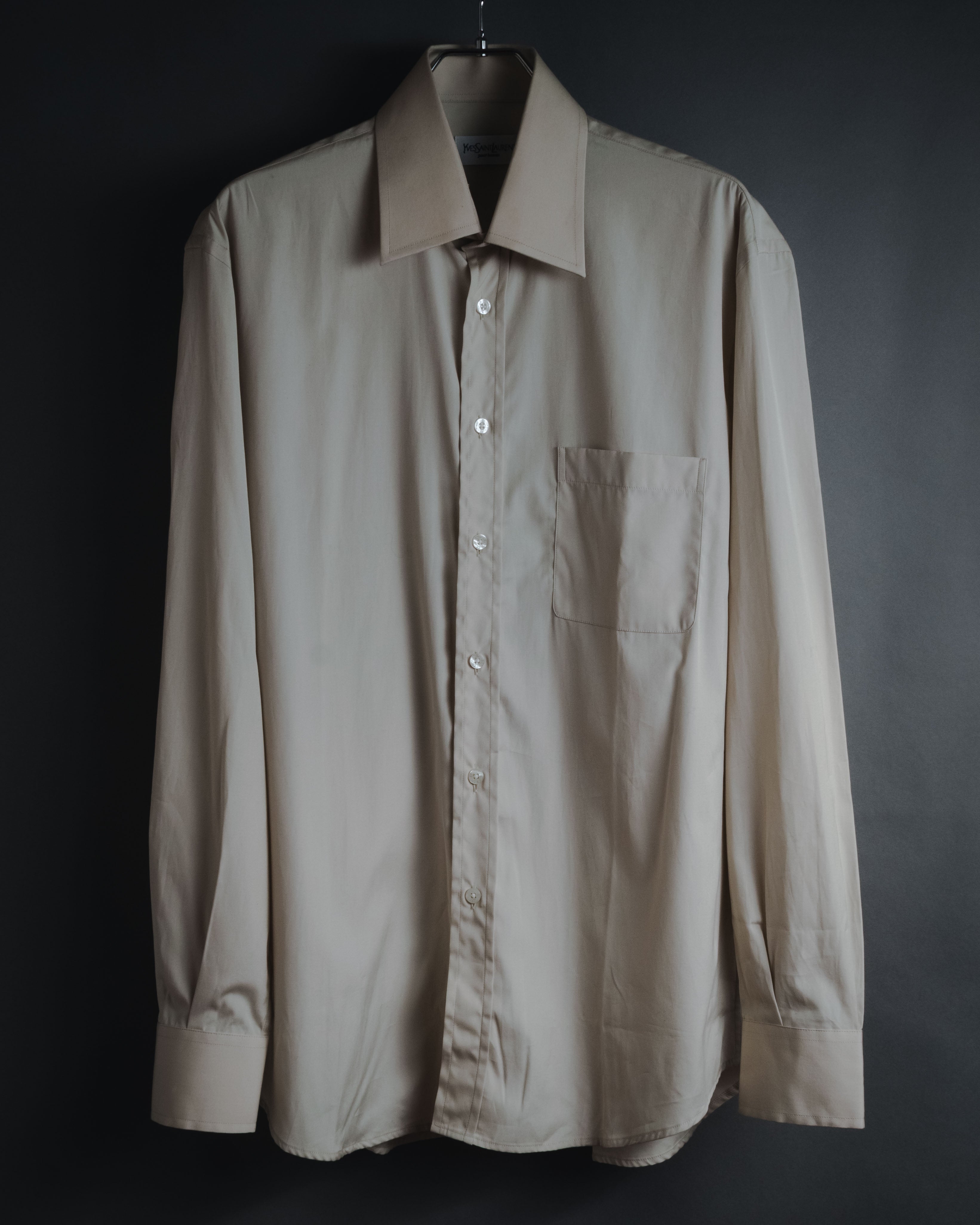 "Yves Saint Laurent" Late 90’s-early 00’s cotton broadcloth dress shirt