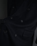 Abrigo doble botonadura de lana de los años 90 de YVES SAINT LAURENT