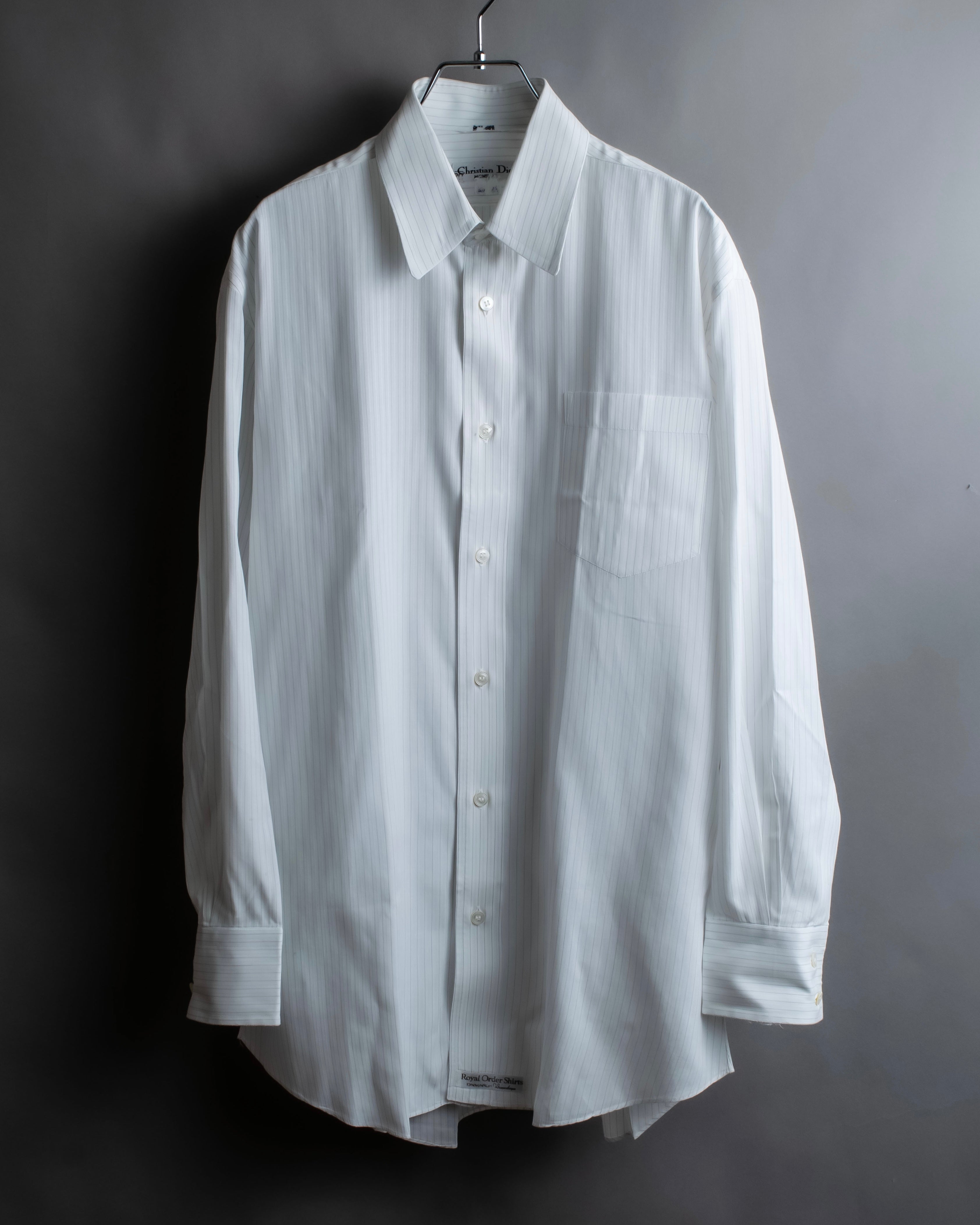 "CHRISTIAN DIOR MONSIEUR"
 Wide spread color royal order white shirt