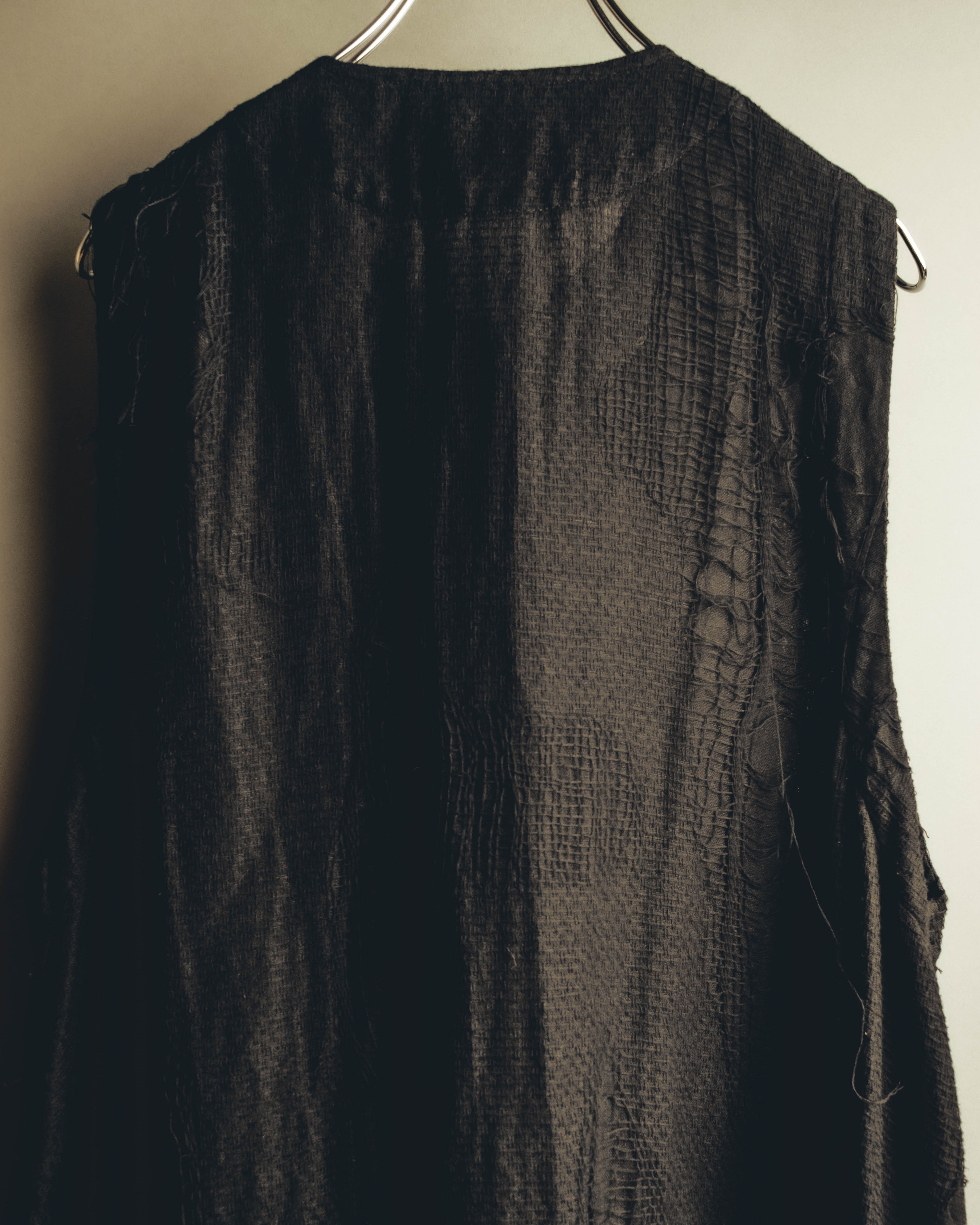 -SPECIAL- "Y's" 21SS Textured sleeveless long vest