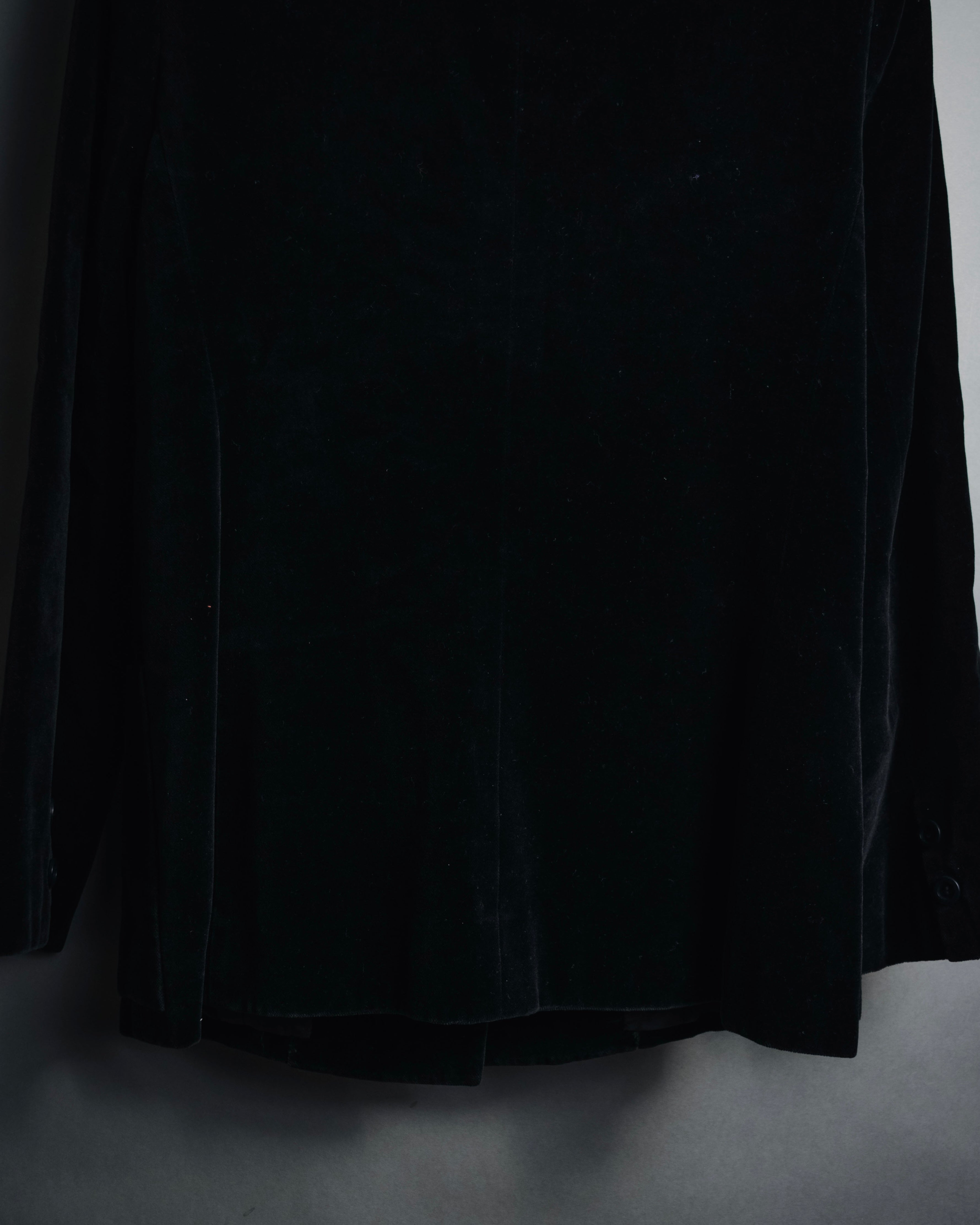 "Christian Dior" 80’s-90’s Silk velvet power tailored jacket