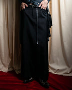 "JEAN PAUL GAULTIER MAILLE FEMME" Side panel design flared skirt