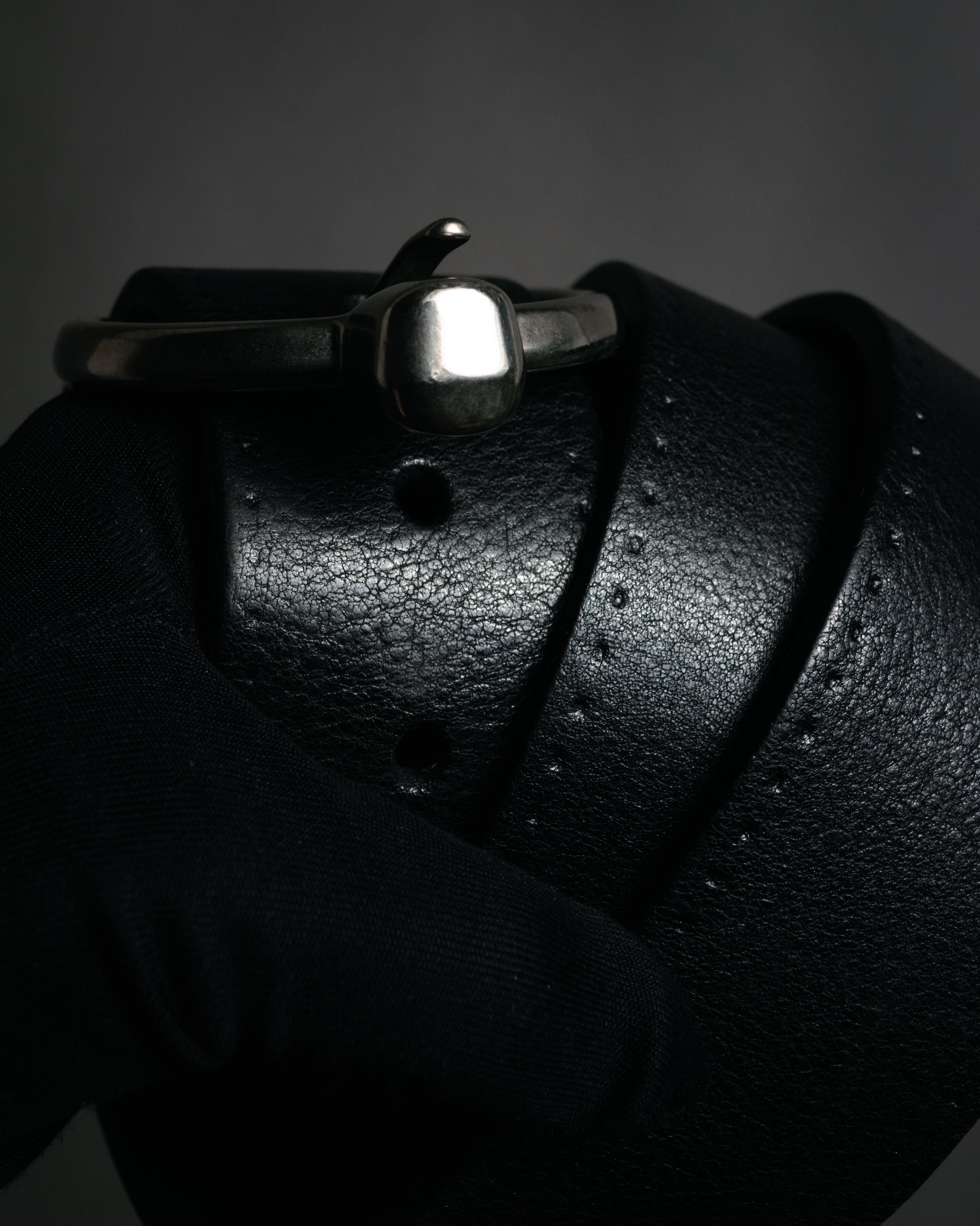 "GUCCI" 90’s-00’s Horsebit buckle leather belt