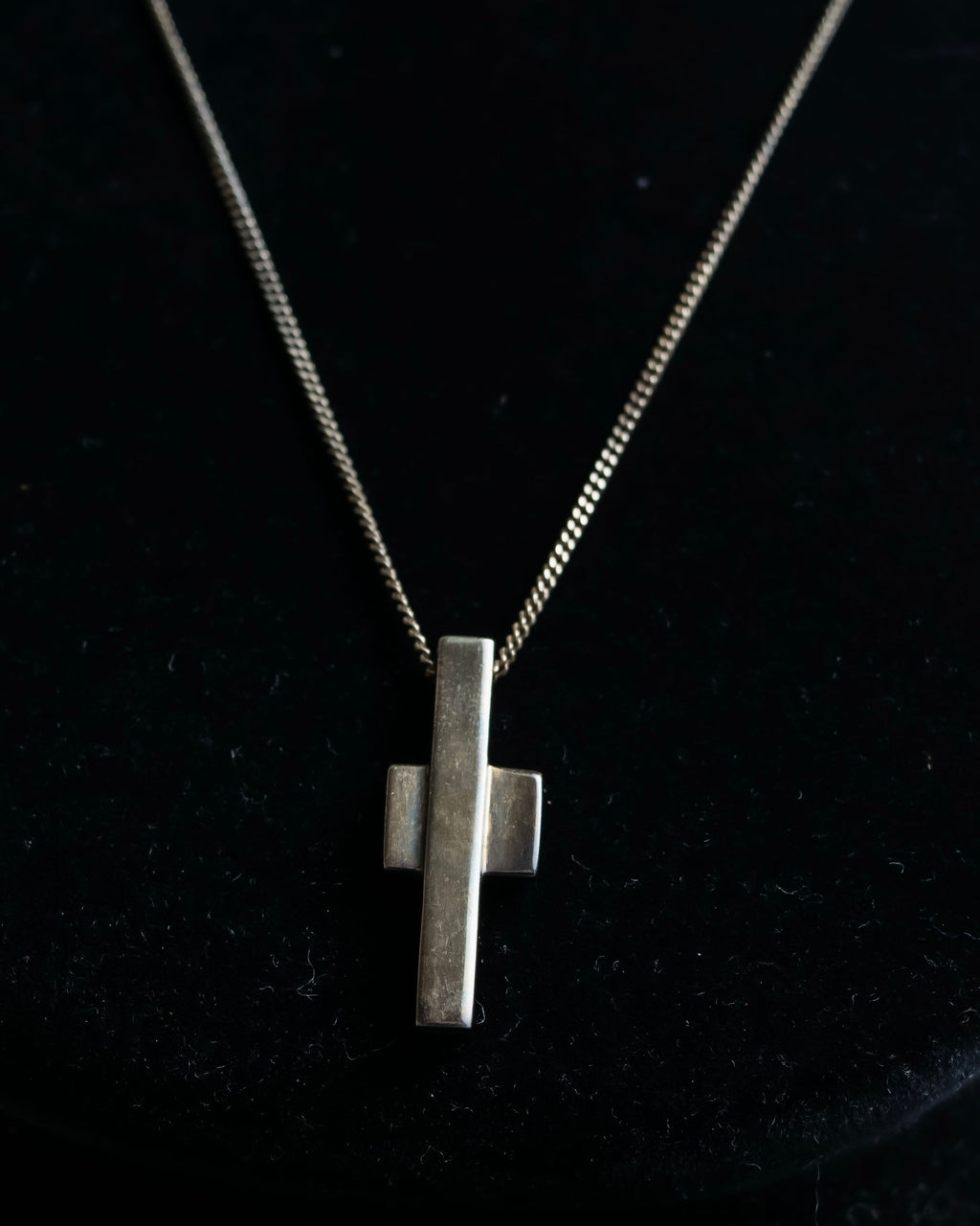 "GUCCI" Cross motif silver 925 necklace