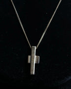 "GUCCI" Cross motif silver 925 necklace