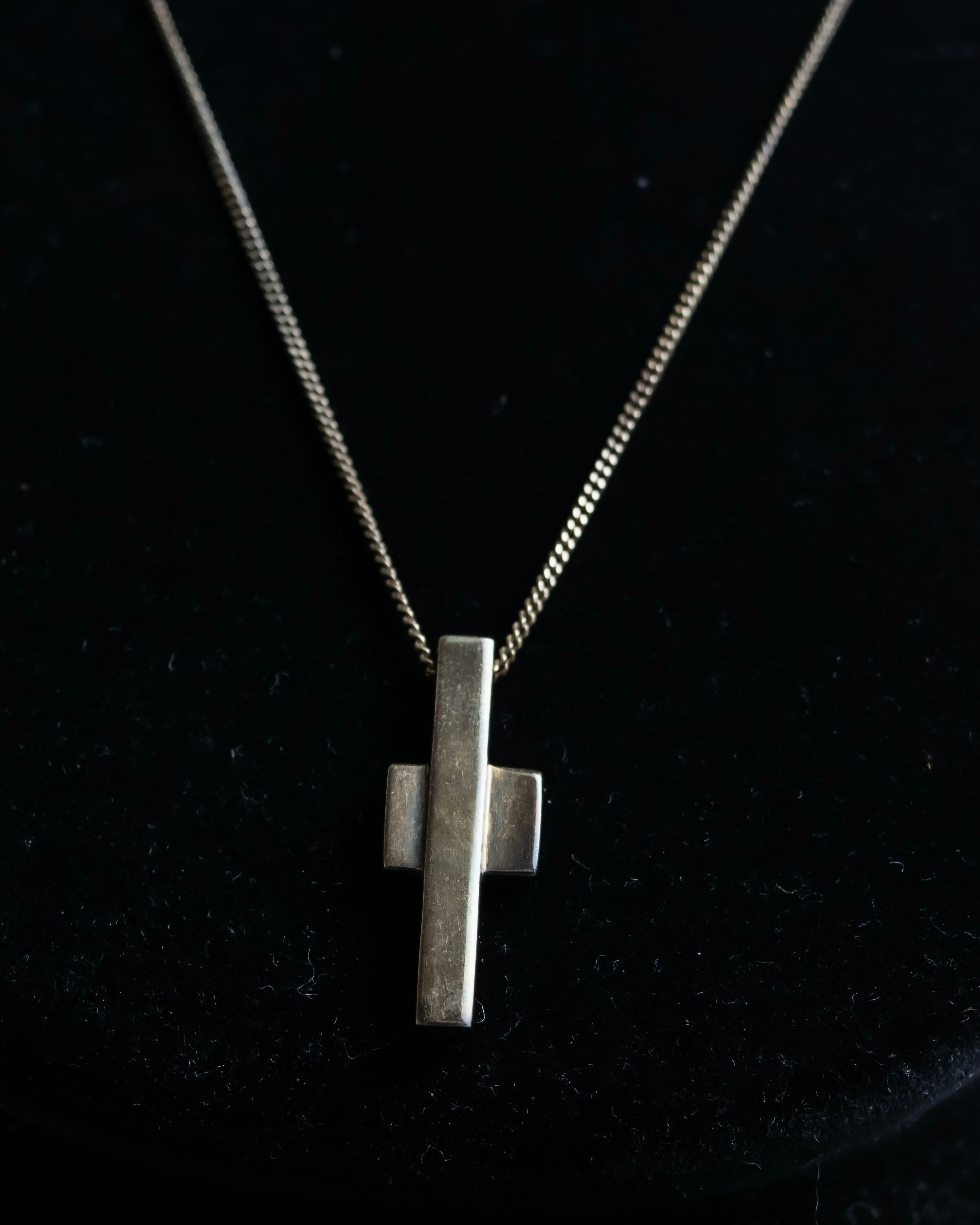 "GUCCI" Cross motif silver 925 necklace