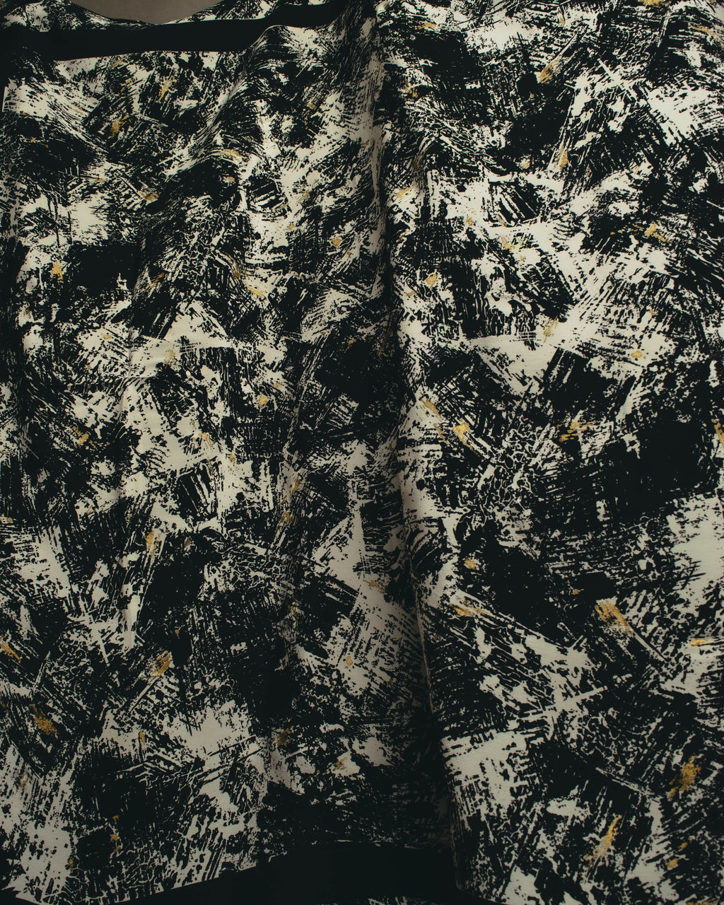 "Christian Dior" 80's-90's Artful abstract silk scarf