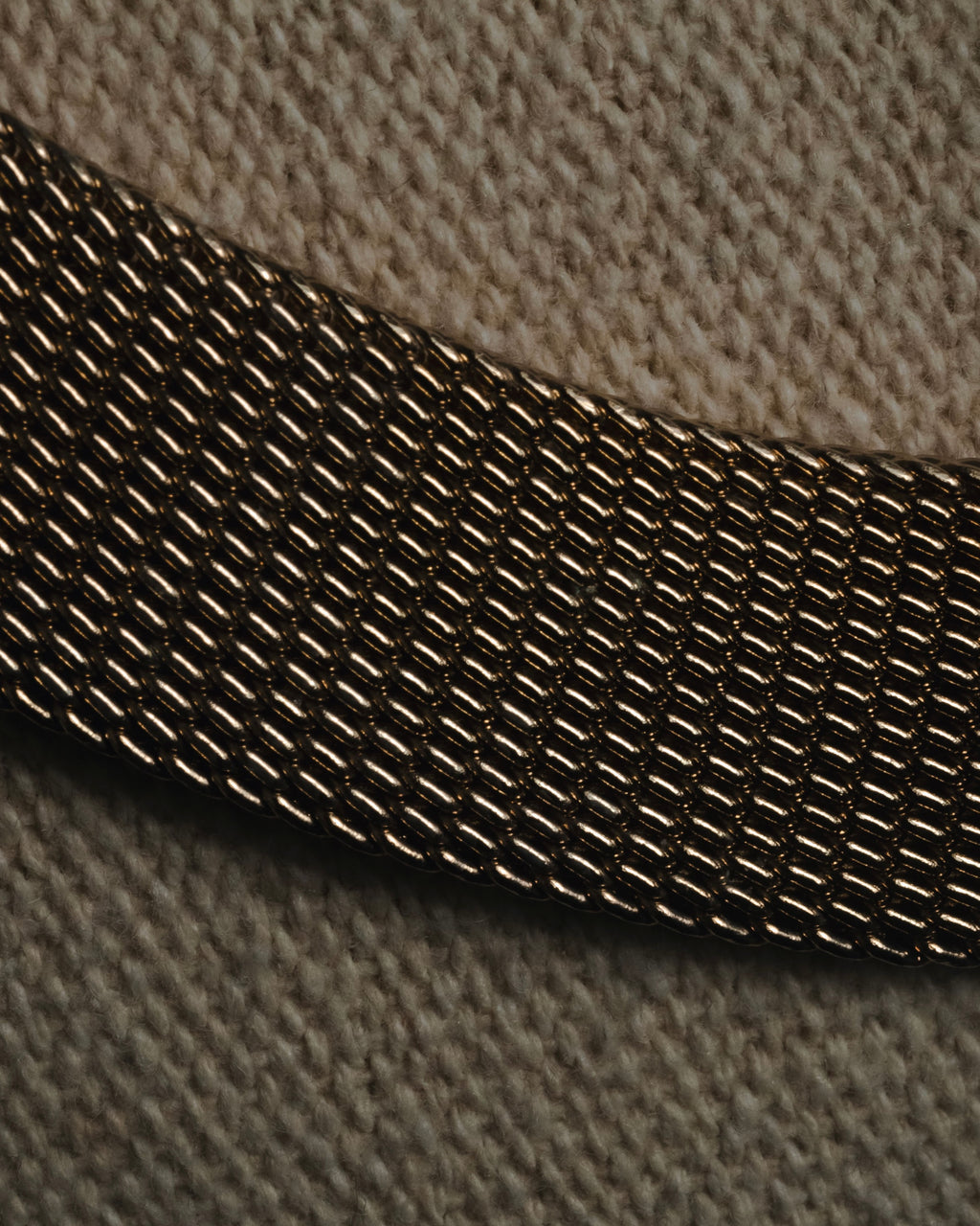 "Christian Dior" 80’s wide mesh pavé bar necklace