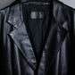 "PRADA" Oversized switched design leather tailored jacket