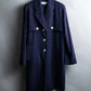 "DIOR" Double gun flap belted chester field coat