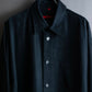 "SIGNUM" Vertical line relaxed fit black shirt