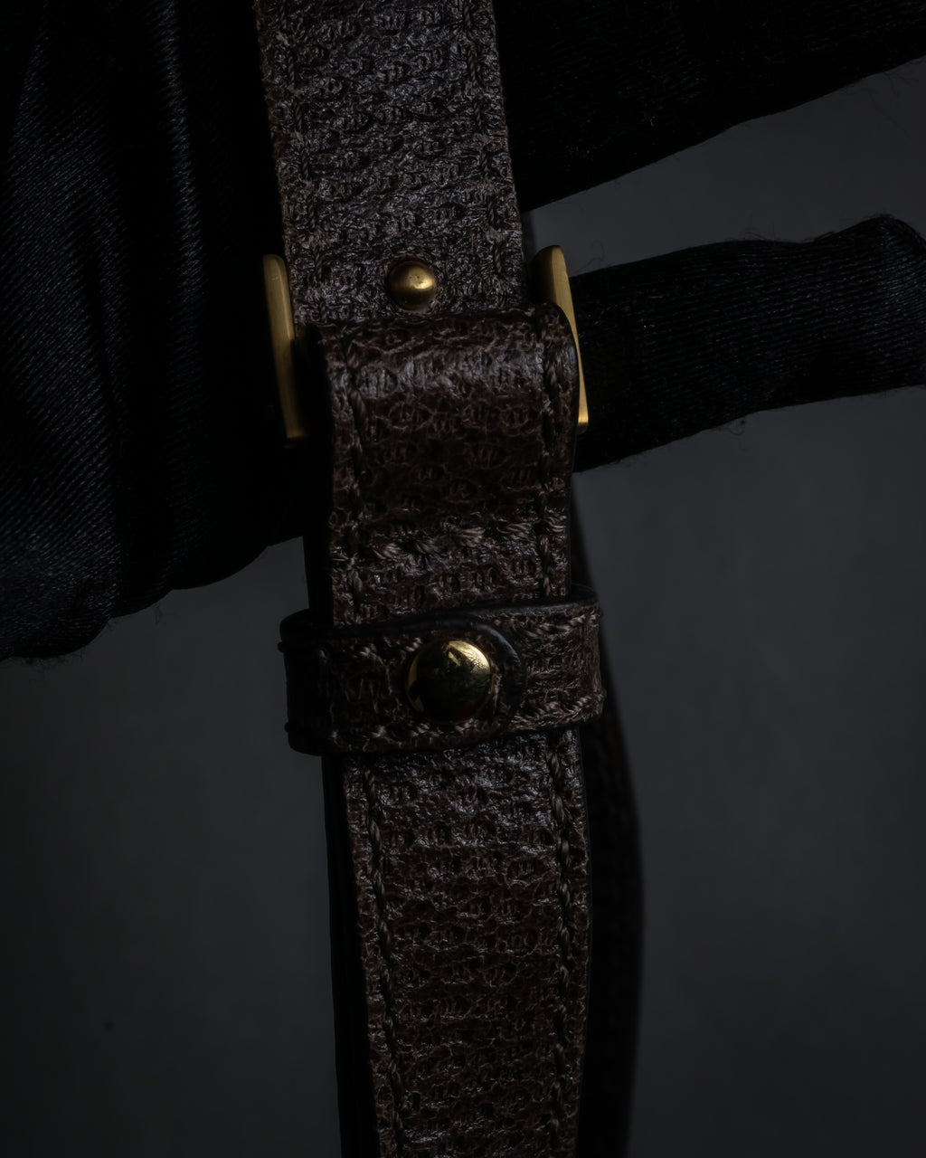 “FENDI” 2010’s Architectural grained leather 3Jours bag