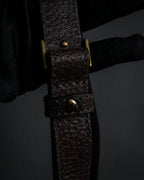 “FENDI” 2010’s Architectural grained leather 3Jours bag