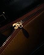 “VALENTINO GARAVANI” 80’s-90’s V clasp top handle bag