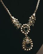 "Christian Dior" 80's-90's Emerald green pendant necklace