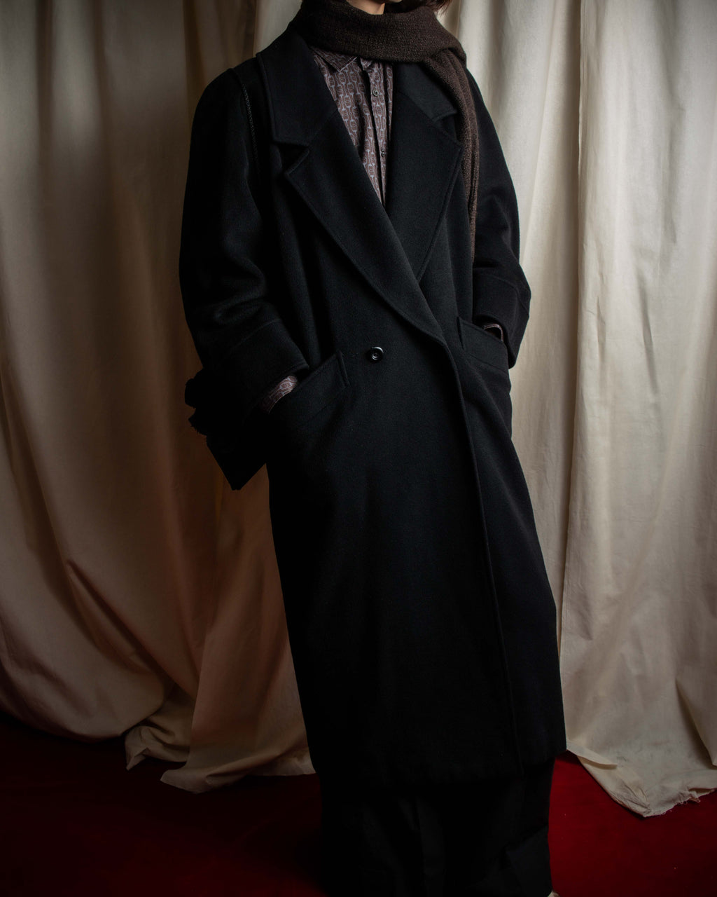 "Chloe" Peak lapel classically tailored chester coat