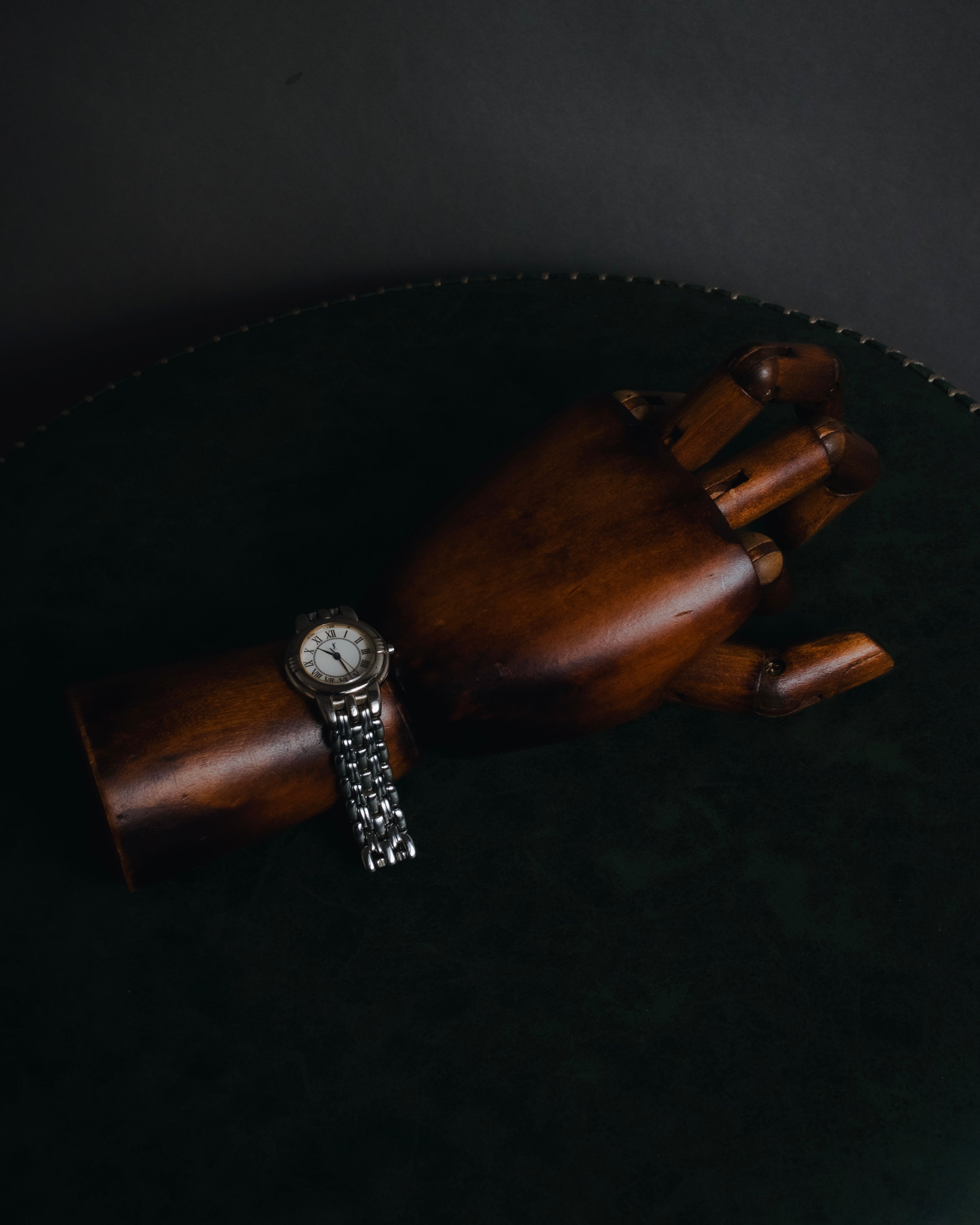 "Yves Saint Laurent" 90’s classically proportioned bracelet dress watch