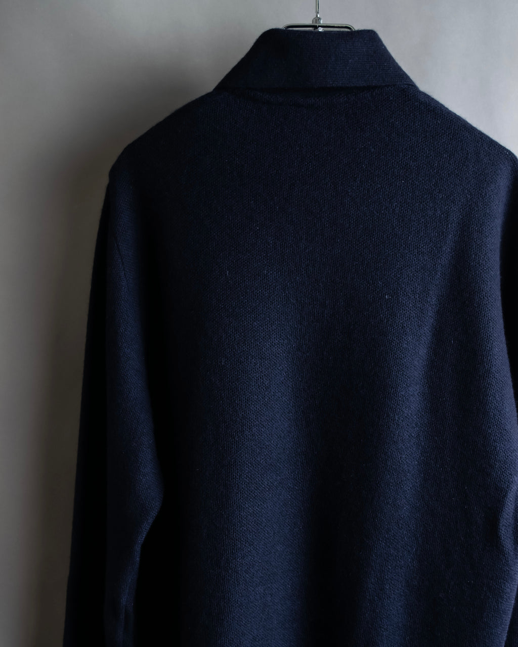 Hermès Camiseta de punto de cachemira azul marino hermosa