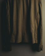 –SPECIAL– "Hermès" 70's-80's Equestrian wool tailored jacket