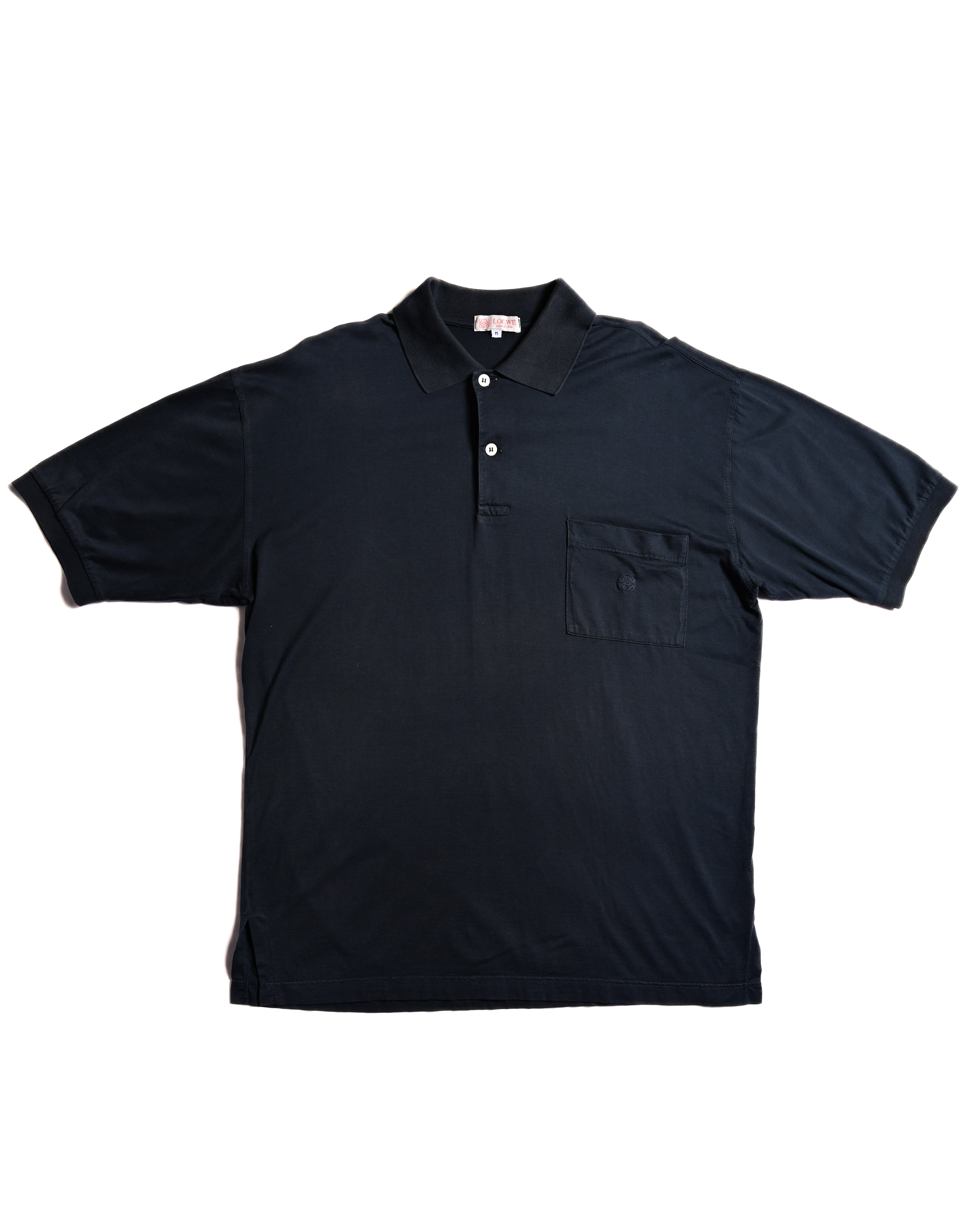 LOEWE/ Anagram Embroidered Short Sleeves Polo Shirt
