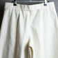 "MAISON MARGIELA" Wide flare silhouette belted cotton linen pants