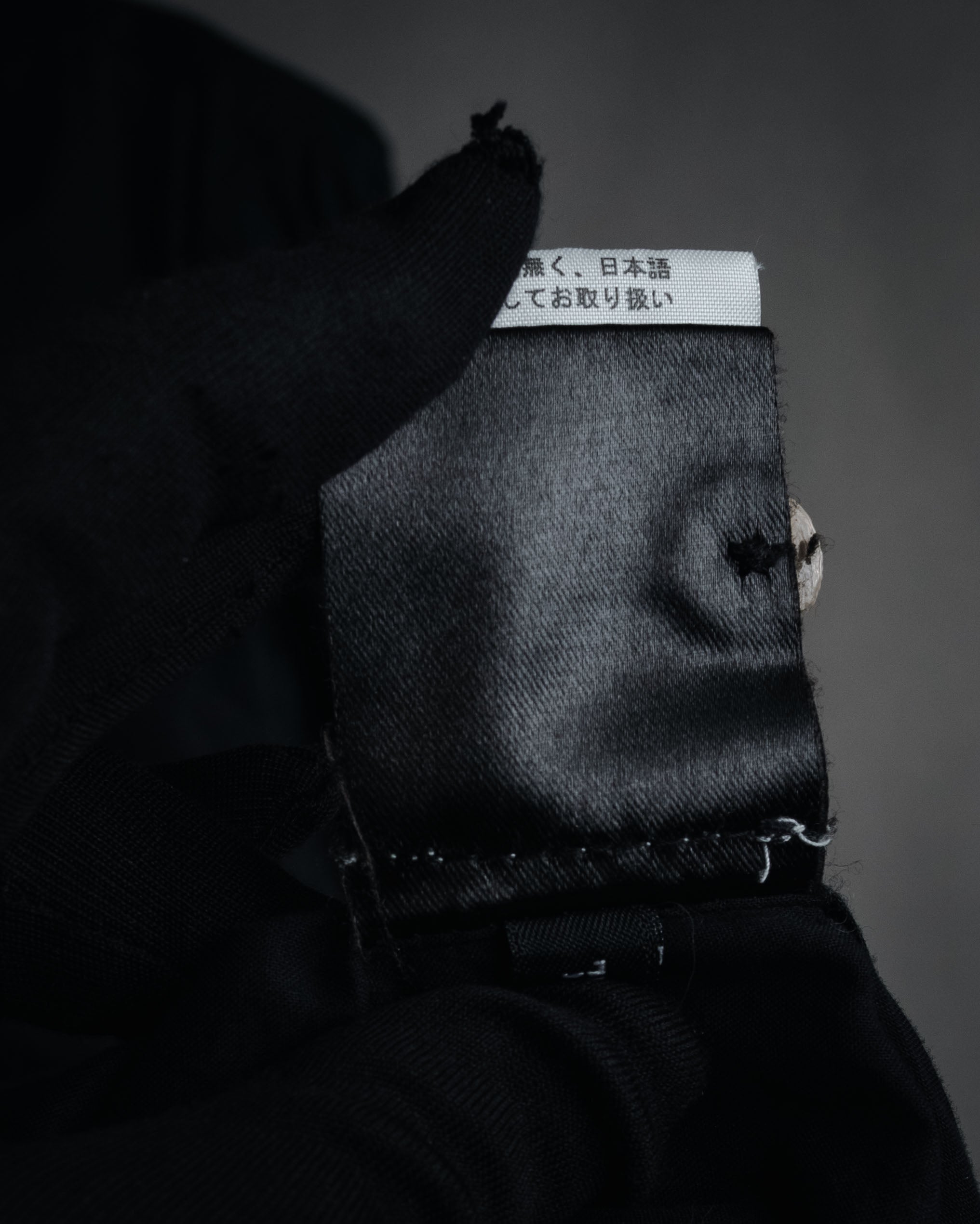 "ANN DEMEULEMEESTER" 01’s-05’s Poetically cut band collar cotton shirt