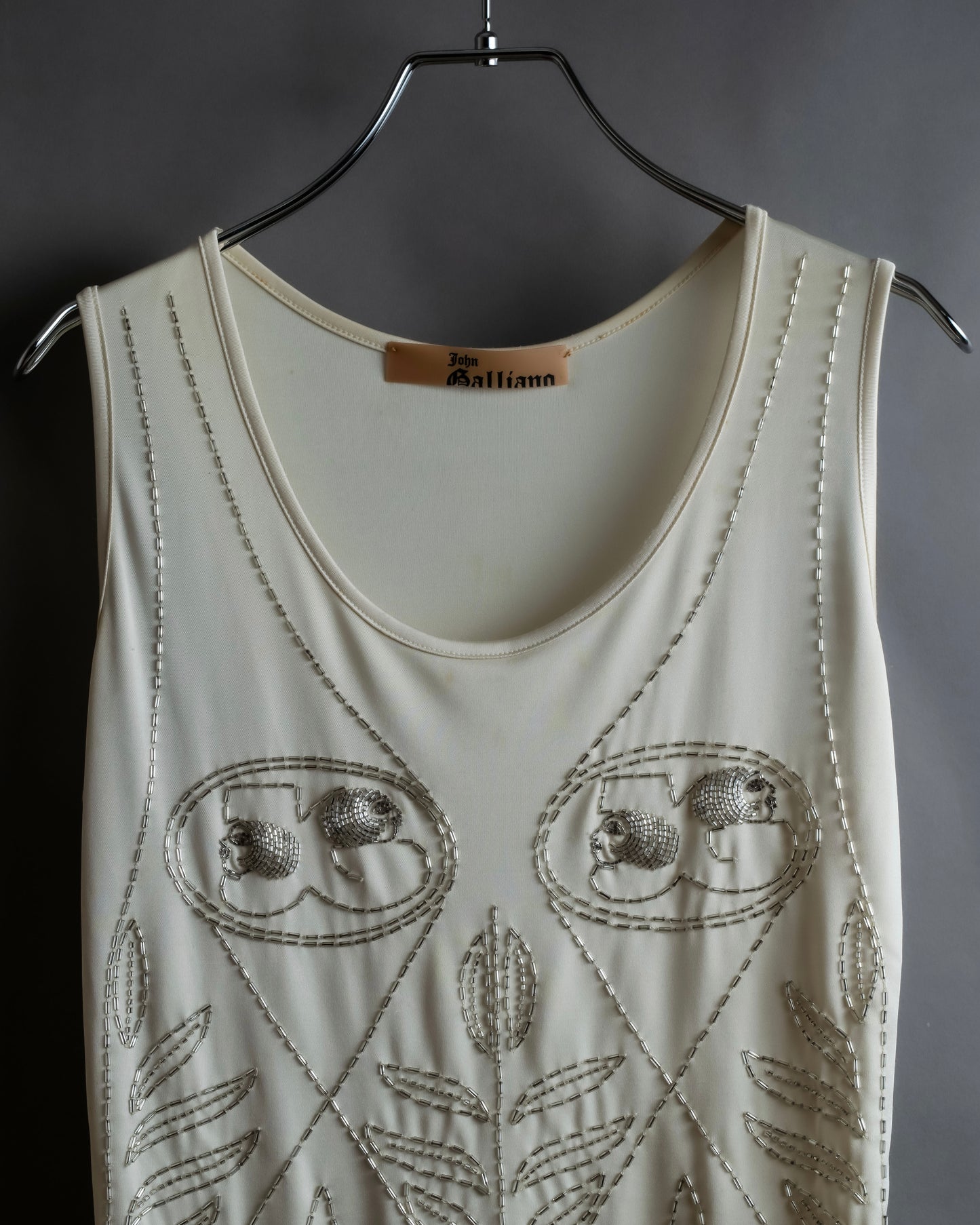 "John Galliano" Bijou design sleeveless pullover