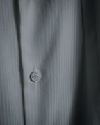 –SPECIAL– "BALENCIAGA" 2005-06’s Round collar chin tab paneled dress shirt