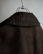 "BURBERRY" Subdued tone military detail mid-length trench coat