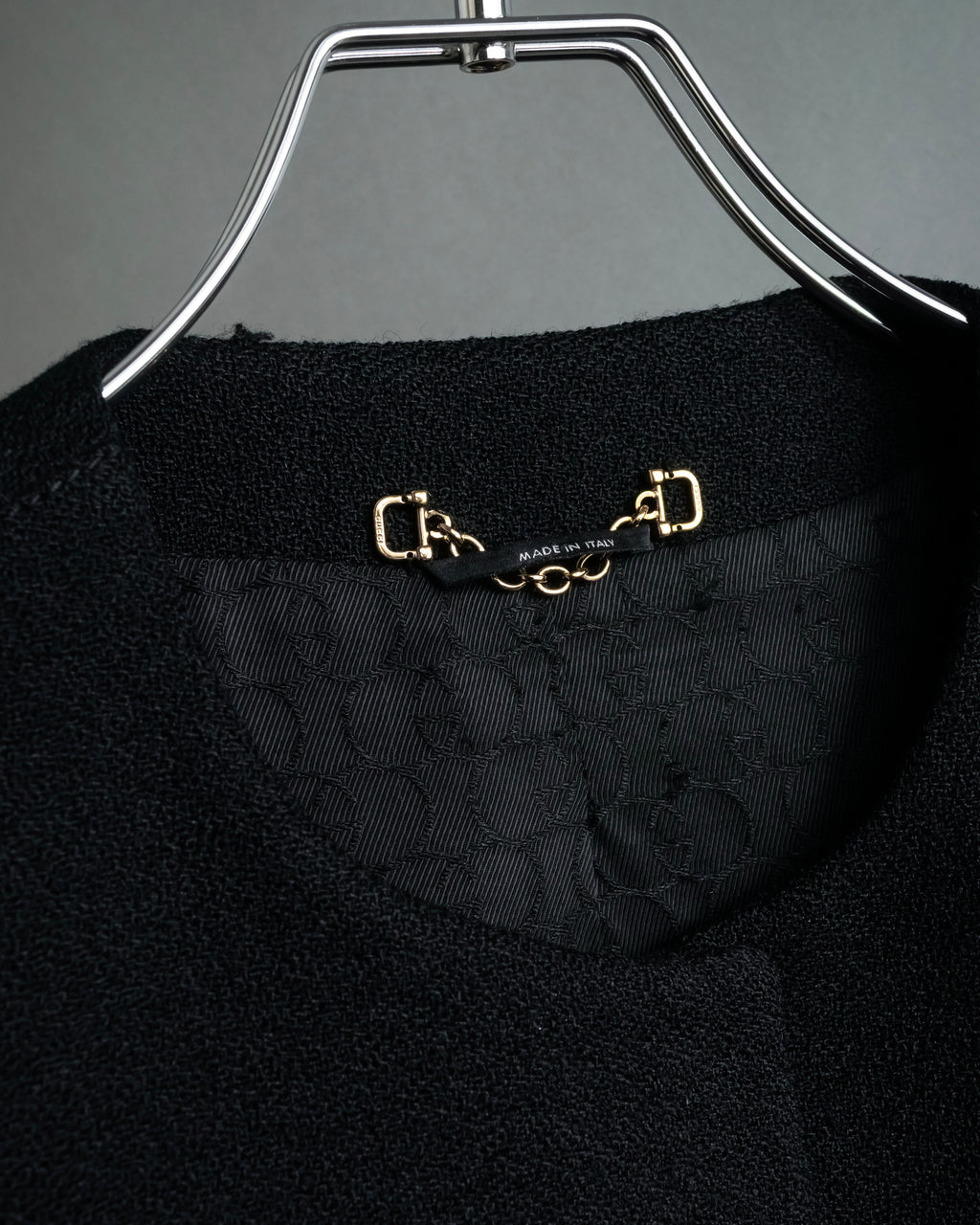 "GUCCI" Tom Ford period round neck flying squirrel long coat