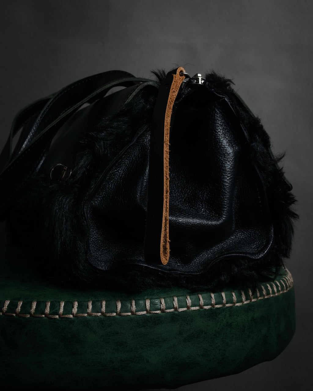 "MARNI" 2011 winter edition shearling fur shoulder bag