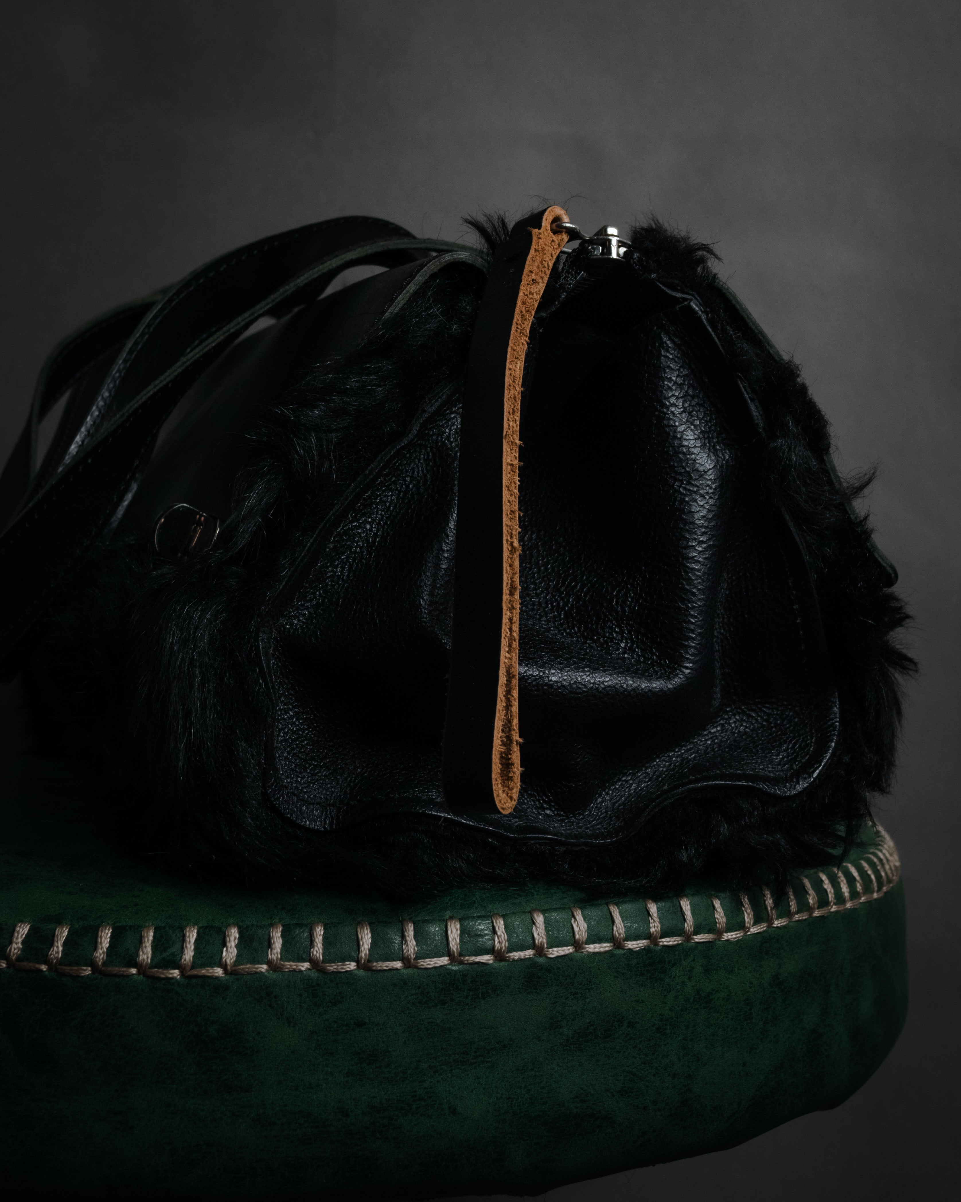 "MARNI" 2011 winter edition shearling fur shoulder bag