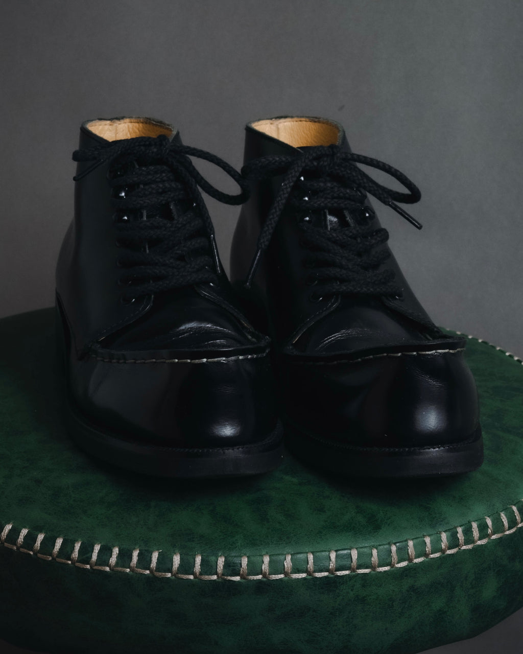 "Yohji Yamamoto FEMME" Lace-up leather ankle boots