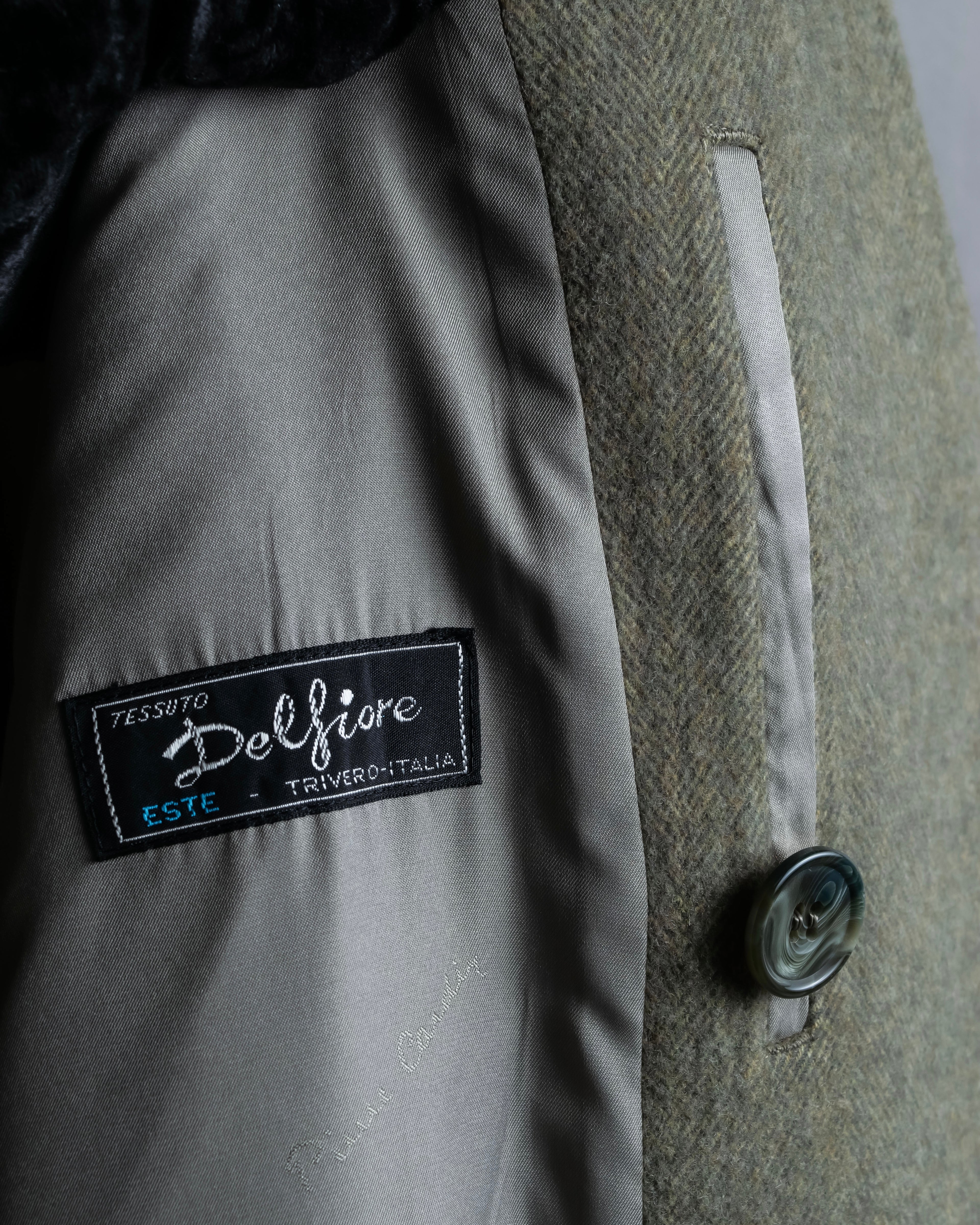 "Pierre Cardin" Double breasted oversized melton chester coat