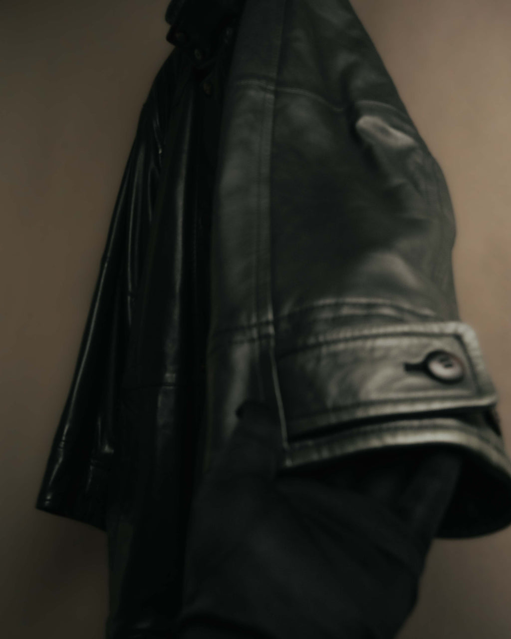 "Christian Dior" 80's-90's Supple leather car coat
