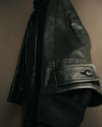 "Christian Dior" 80's-90's Supple leather car coat