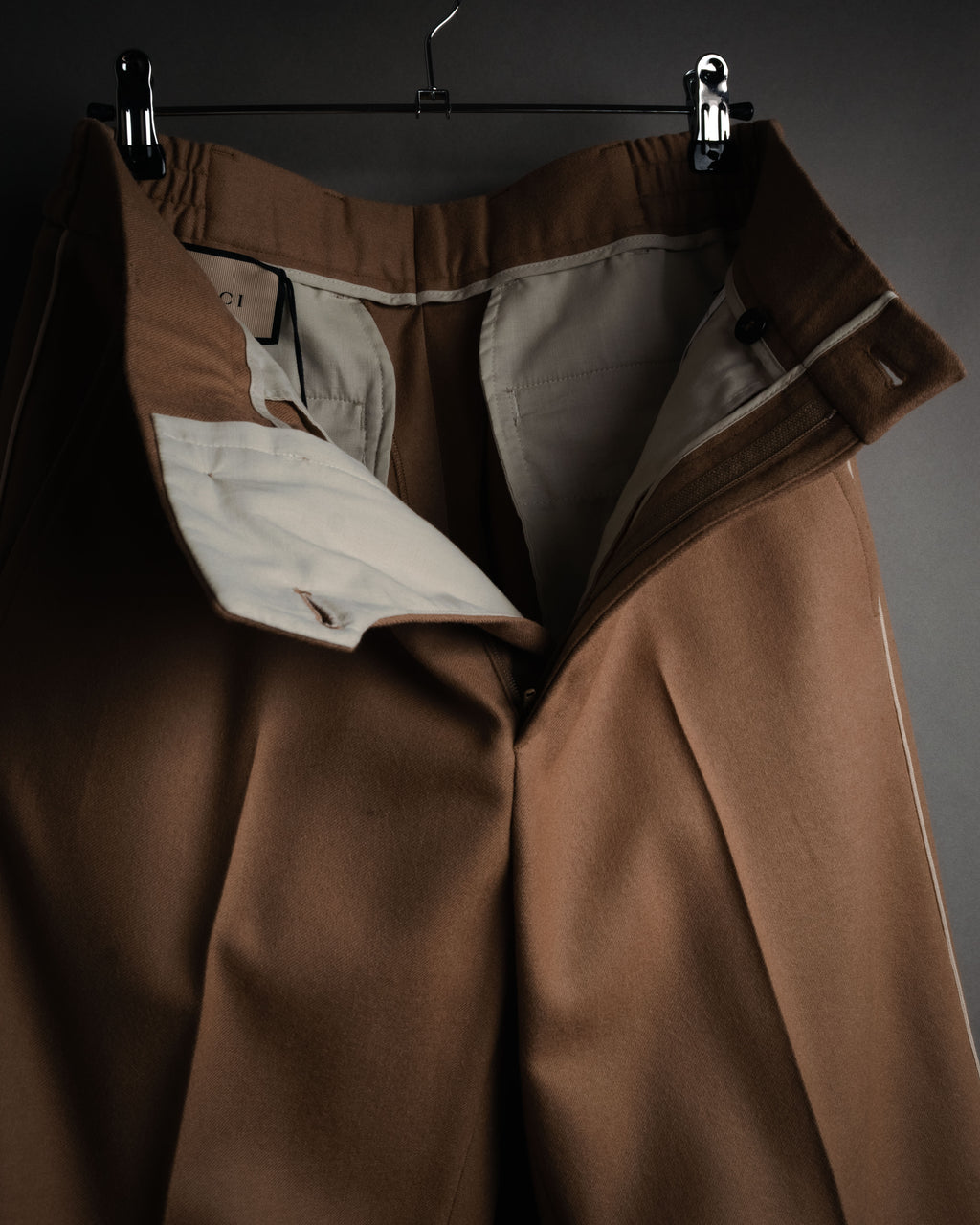 “GUCCI” 2016-2022 Tailored side line wool trousers