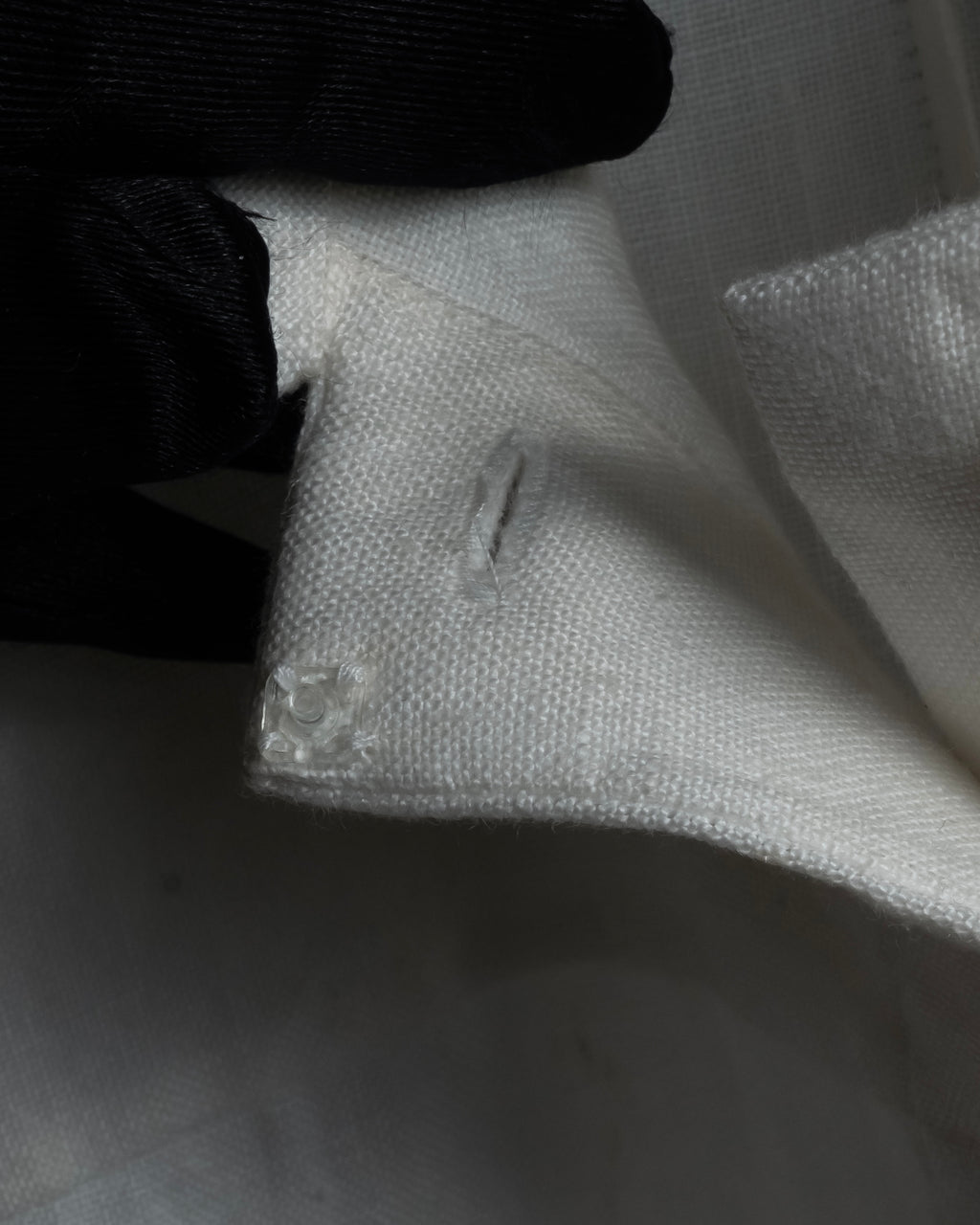 "LOEWE" 00's Fly front linen shirt